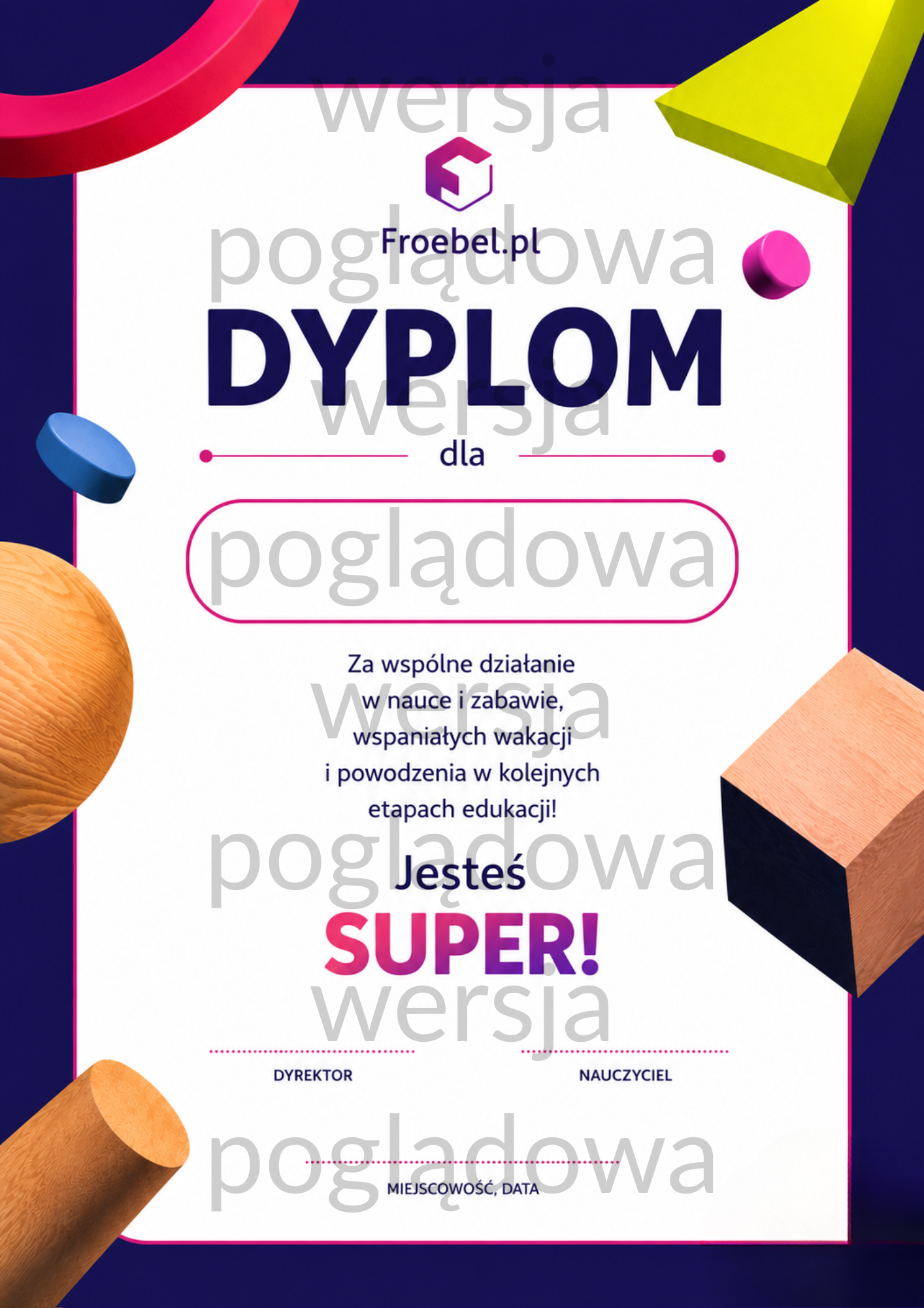 Dyplom ciemny