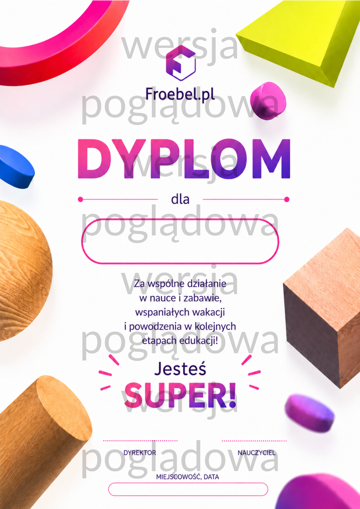 Dyplom jasny