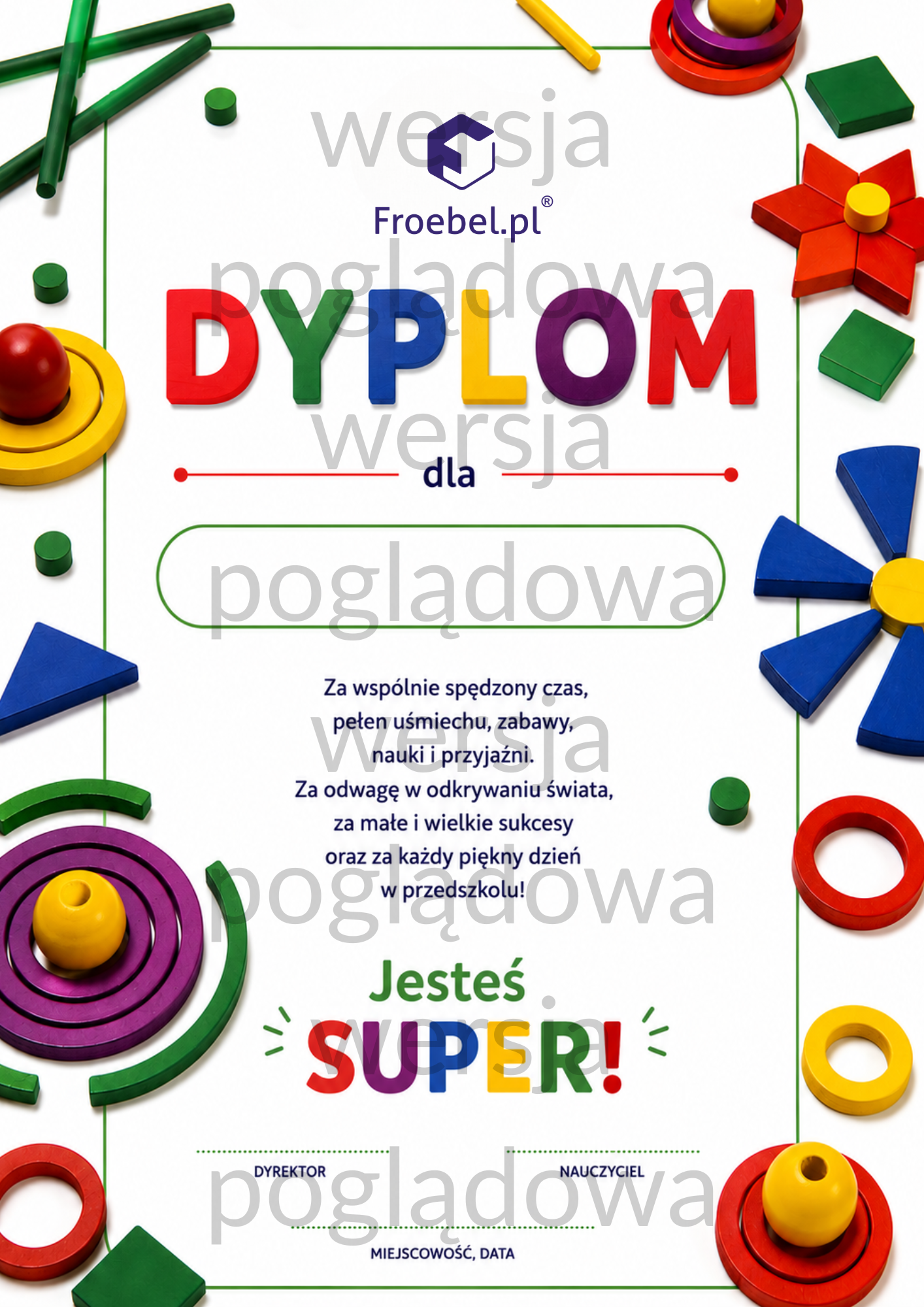 Dyplom kolorowy